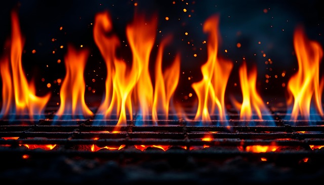 Free ai generated flame grill illustration