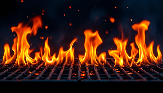 Free ai generated flame grill illustration