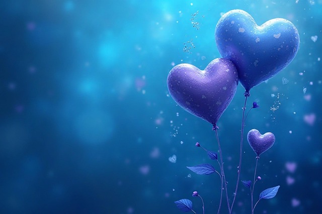Free ai generated hearts balloons illustration