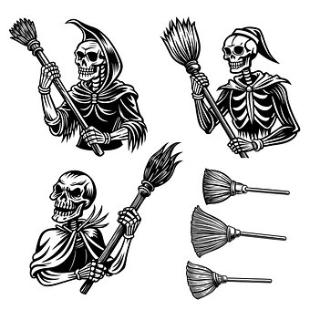 Craniu, Schelet, Os, Mătură, Curatenie