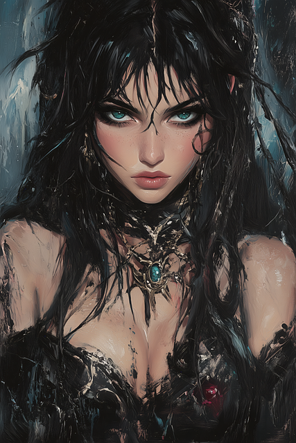 Free woman ishtar goddess illustration