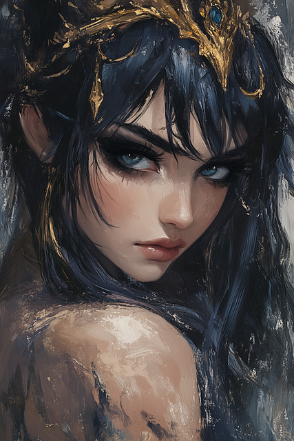 Free woman portrait character illustration