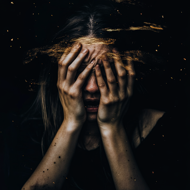 Free anxiety distress depression illustration