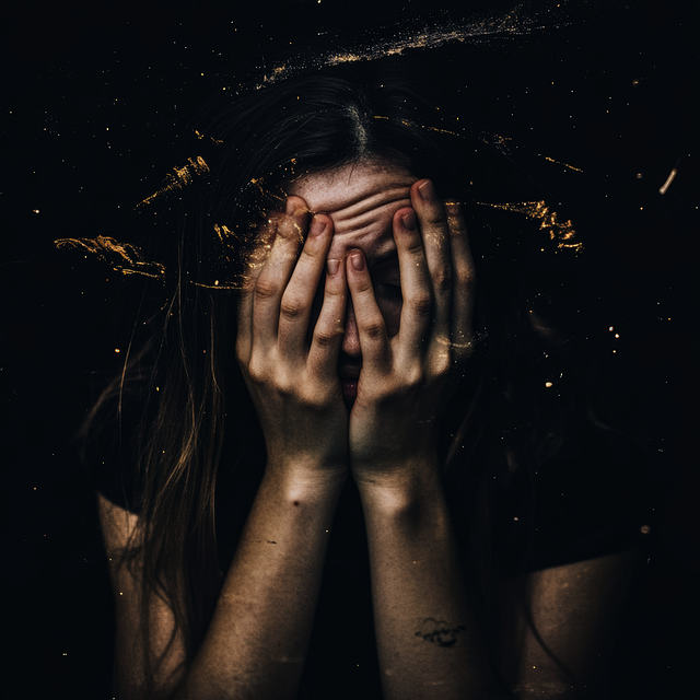 Free anxiety distress depression illustration