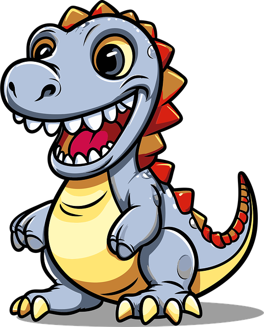 Drage, Dinosaur, T-Rex, Tegnefilm