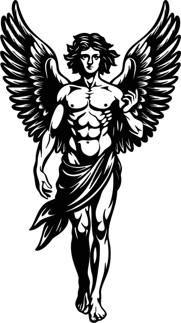 Free Angel Statue vector and picture