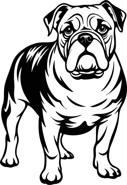 Free Bulldog Dog vector and picture