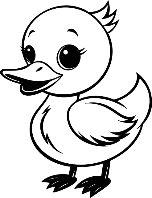 Free Duckling Duck vector and picture