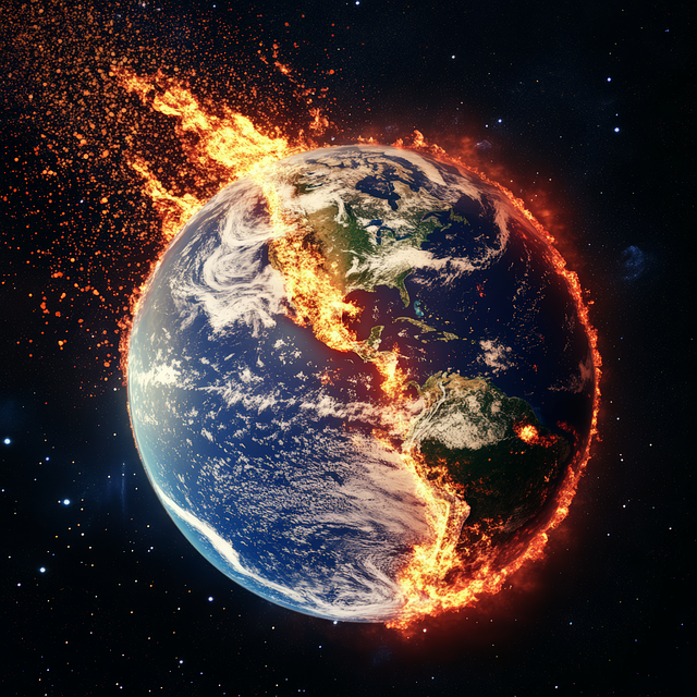 Free ai generated global warming climate change illustration