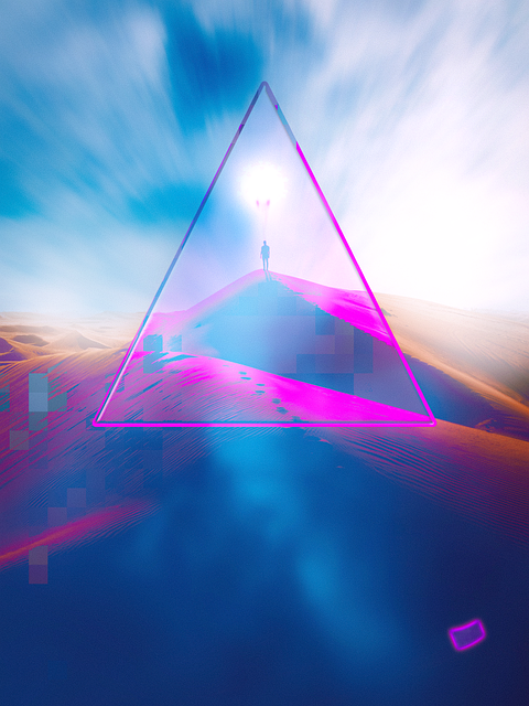 Free surreal abstract background illustration