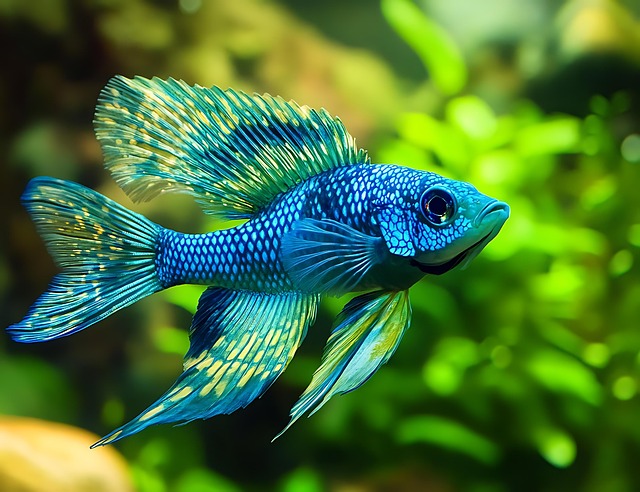 Free ai generated fish aquarium illustration
