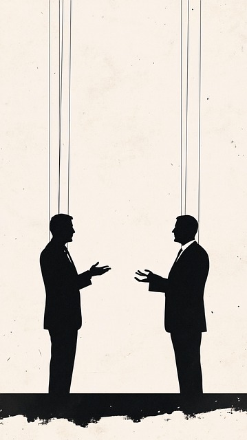 Free ai generated silhouette handshake illustration
