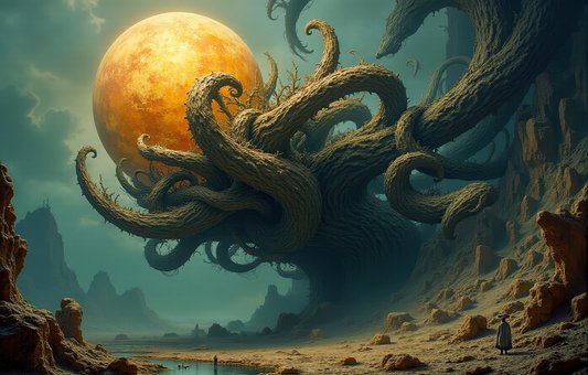 Free Ai Generated Moon illustration and picture