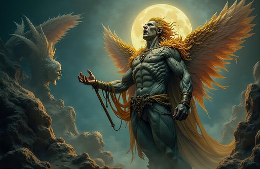 Free Angelic Warrior illustration and picture