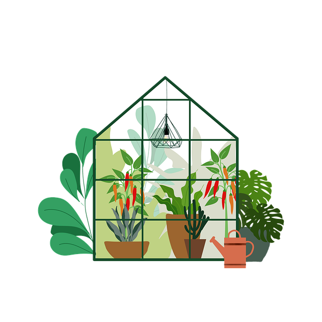 Free greenhouse plants nature illustration
