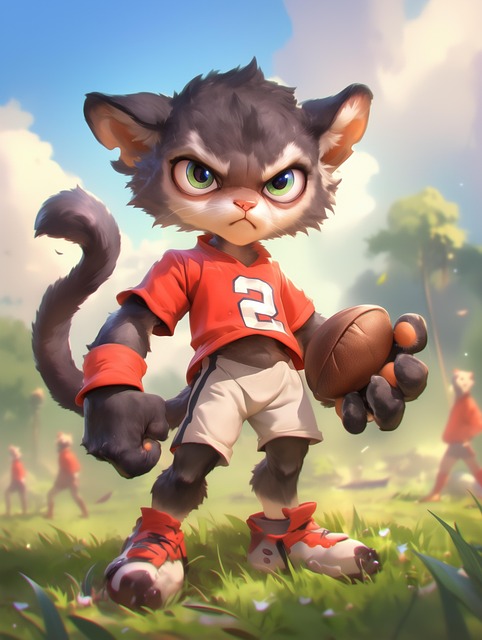 Free Panther Football illustration and picture