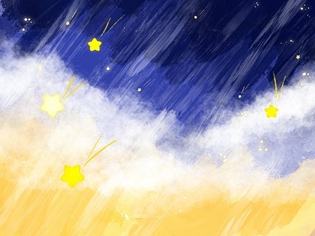 Lucht, Wolken, Nachthemel, Sterren