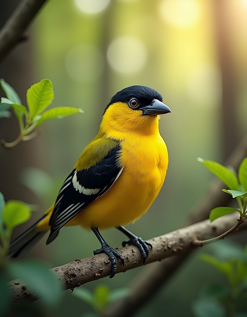 Free ai generated oriole bird illustration