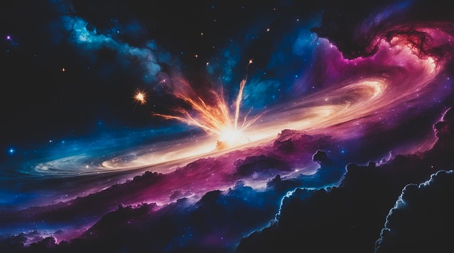 Free ai generated cosmic nebula illustration