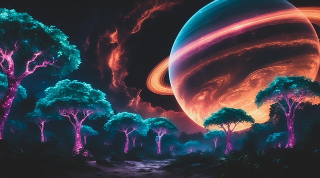 Ai Generiert, Kosmisch, Nebel, Planet