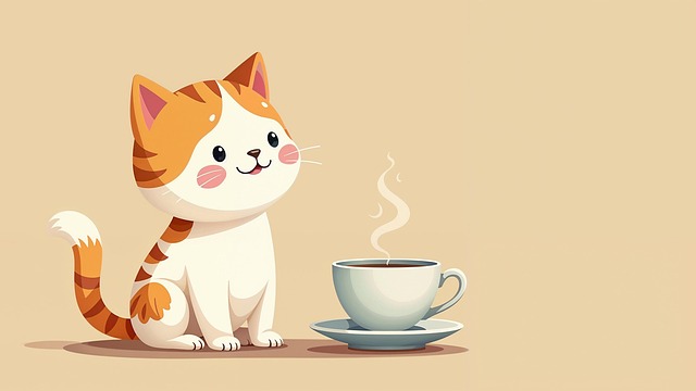 Free ai generated nature cat illustration