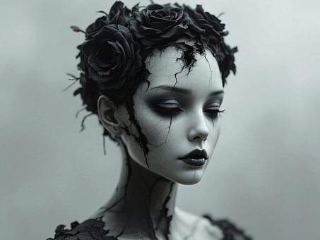 Free Face Cracks illustration and picture