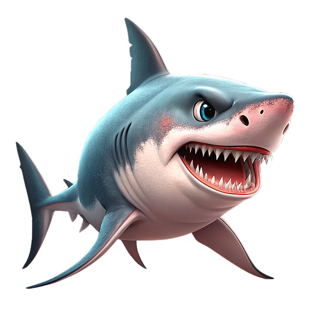 Free ai generated shark fish illustration
