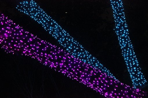 Luces, Al Aire Libre, Parque, Jardín