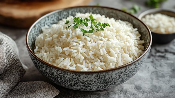 水稻, 一顿饭, 食物, 美味的, 粮食, 碗, 吃, 生成的
