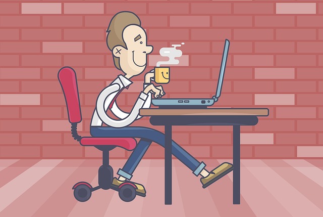 Free work computer laptop illustration