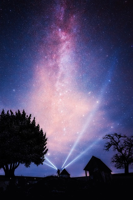 Nacht, Himmel, Sterne, Wolken, Natur