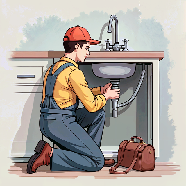 Free ai generated plumber repair illustration