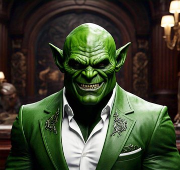 Free Orc Entrepreneur illustration and picture