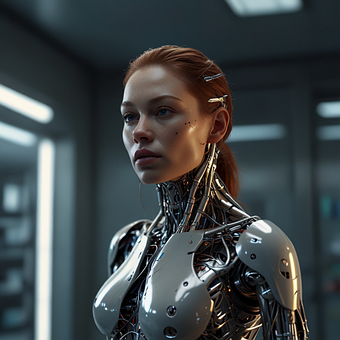 Ai Generiert, Cyborg, Roboter, Android