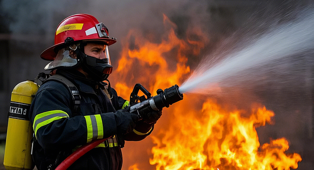 Free Firefighter Fireman illustration and picture