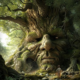 Fantasie, Alter Baum, Baumgesicht