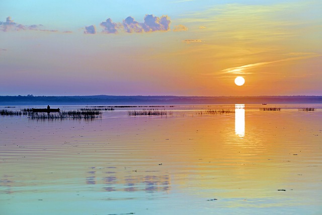 Russland, Sonnenuntergang
