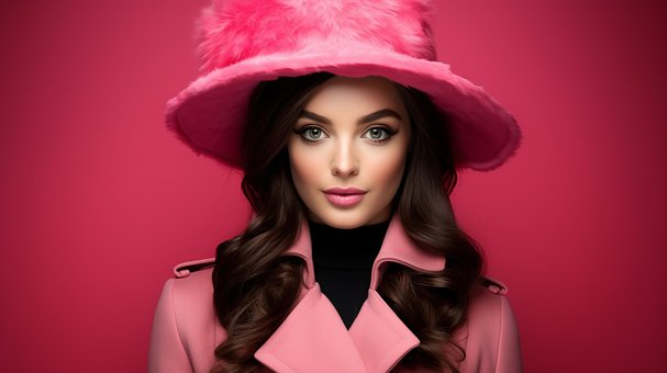 Free Lady Pink illustration and picture