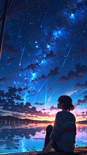 Anime, Naturaleza, Niña, Relajante