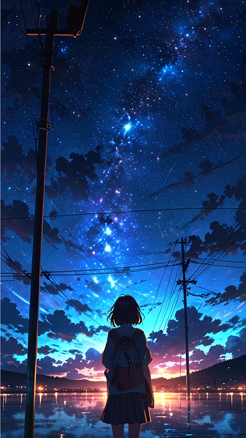 Anime, Naturaleza, Niña, Relajante