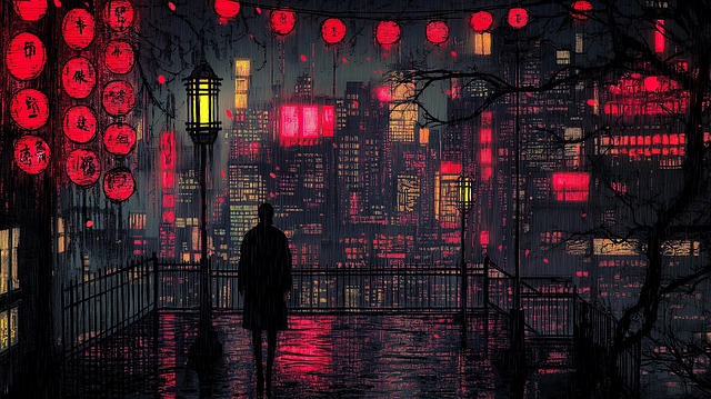 Free ai generated night dark illustration