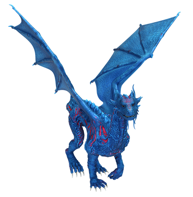 Free dragon creature fantasy illustration