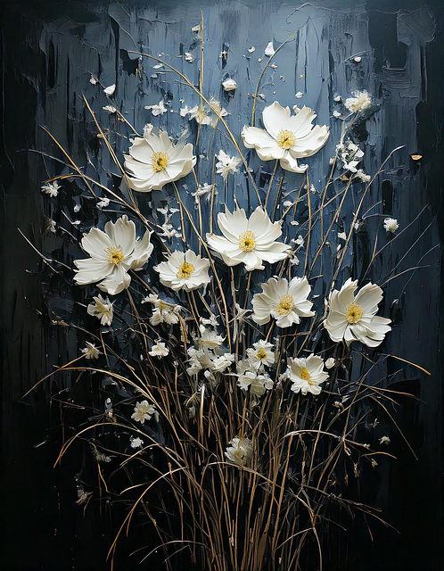 Blomster, Kunstværk, Maleri