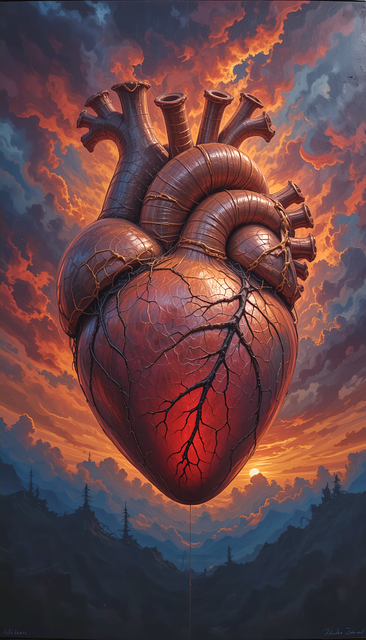 Free heart love sky illustration
