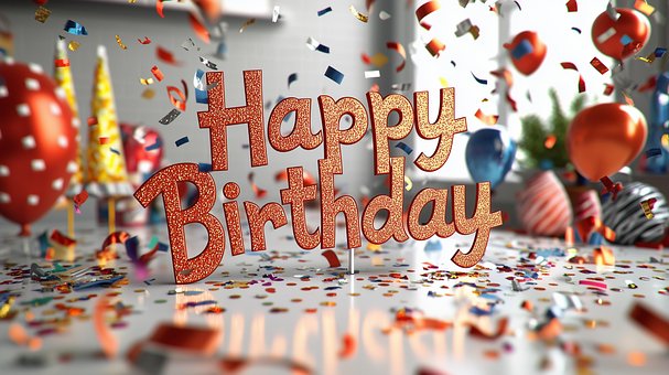 Free Ai Generated Happy Birthday illustration and picture