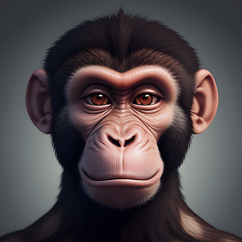 Free Ai Generated Chimpanzee illustration and picture