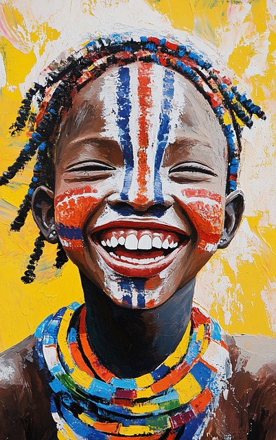 Free child portrait smile illustration