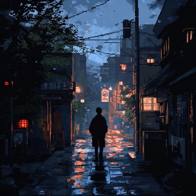 Free ai generated man street illustration