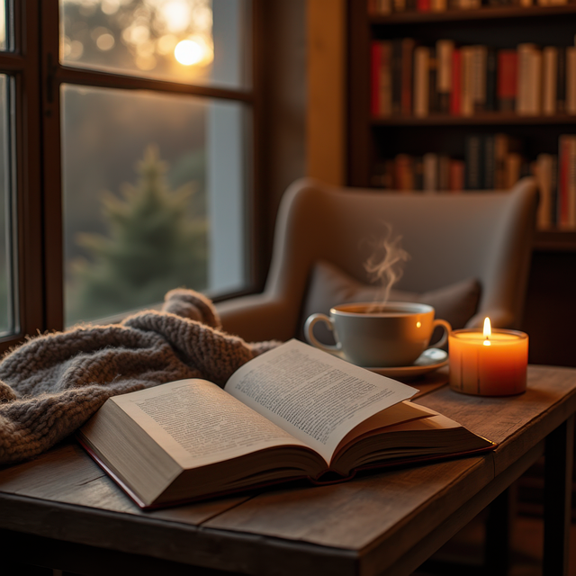 Free ai generated book read illustration