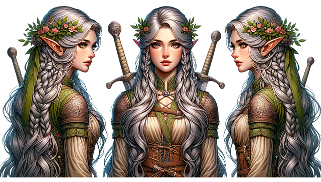 Free ai generated elf elven illustration